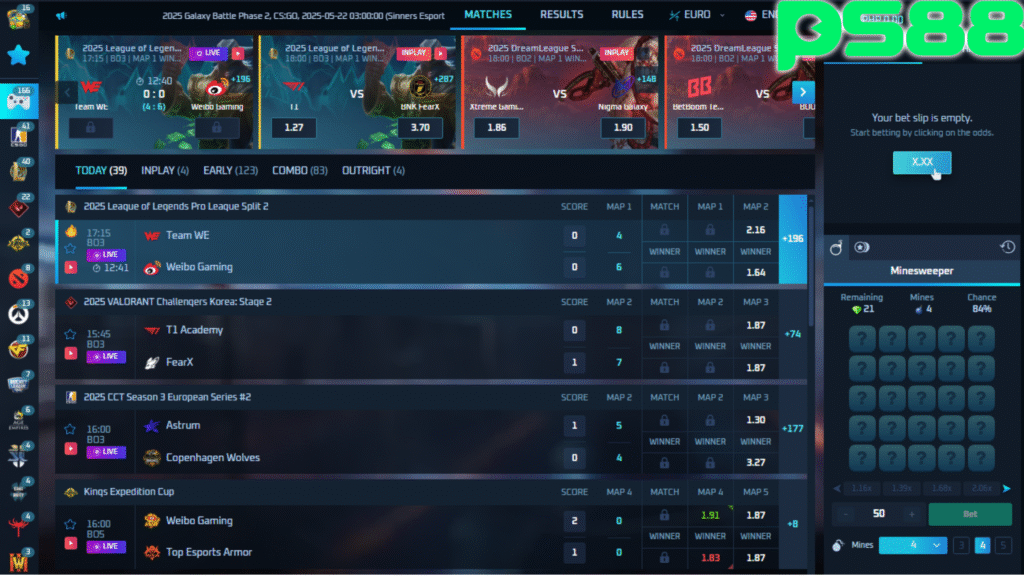 PS88 Esports powered by TFGAMING