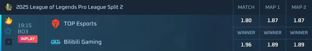 top esports vs bilibili gaming 05202025