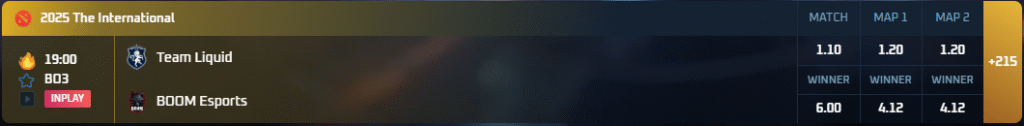 Team Liquid vs Boom Esports Sept 4