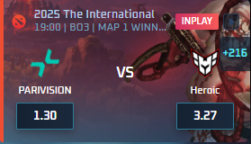 Parivision vs Heroic September 4