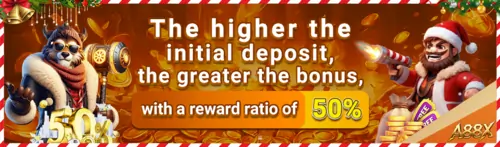 the higher the initial deposit, the greater the bonus get up to 50%