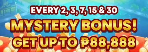 mystery bonus get up to 88,888 bonus